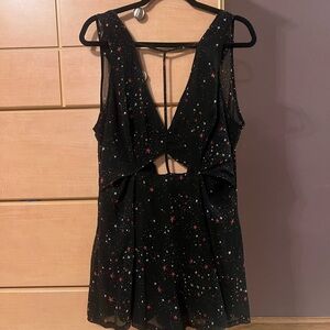 Black cutout romper